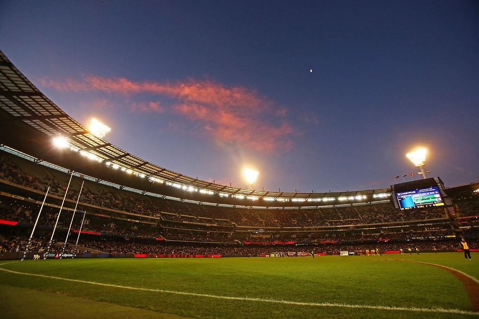 AFL 2016 Rd 12 - Melbourne v Collingwood MELBOURNE, AUSTRALIA - JUNE 13: A general view during the 2016 AFL Round 12 match between the Melbourne Demons and the Collingwood Magpies at the Melbourne Cricket Ground on June 13, 2016 in Melbourne, Australia. (Photo by Scott Barbour/AFL Media)